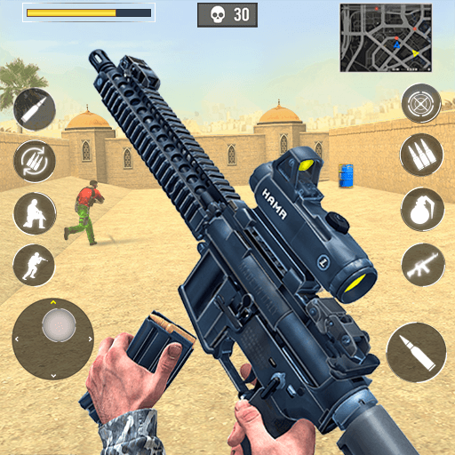 Gun Games Army v1.3.1 MOD APK (God Mode, Dumb Enemy)