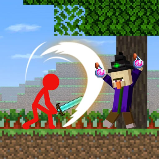 Stickman vs Craftman v4.1.3 MOD APK (Unlocked Skin, Upgrade Free)