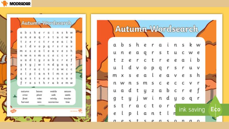 Harvest Of Words Word Search