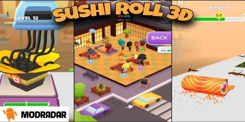 Sushi Roll 3d